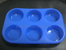 Six Caves Round Shape Silicone Cake Mould