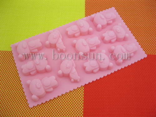 bear shape silione biscuit mould